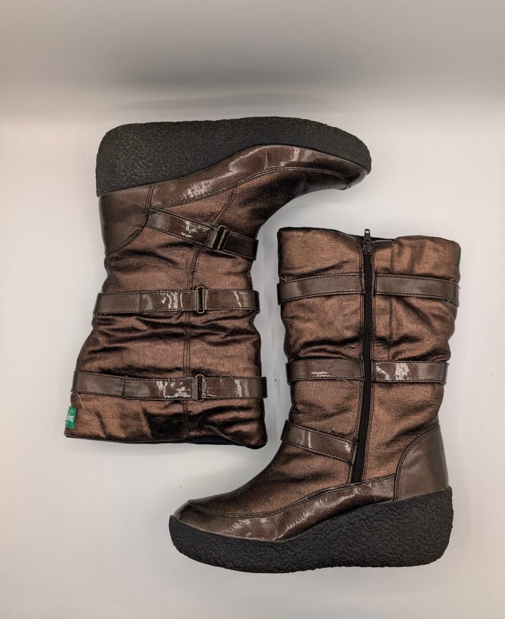 Cougar Torrent Taupe Brown Waterproof Wedge Winter Boots 9M